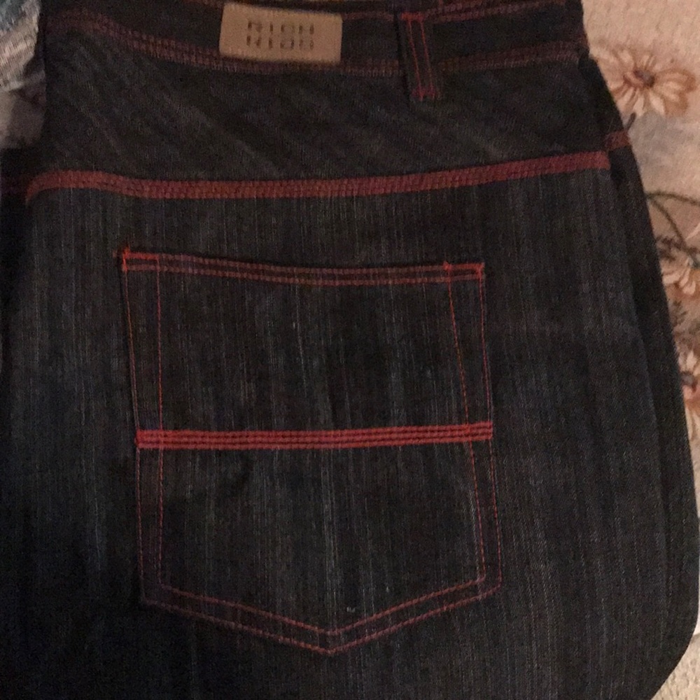 Rich kids dark blue jeans